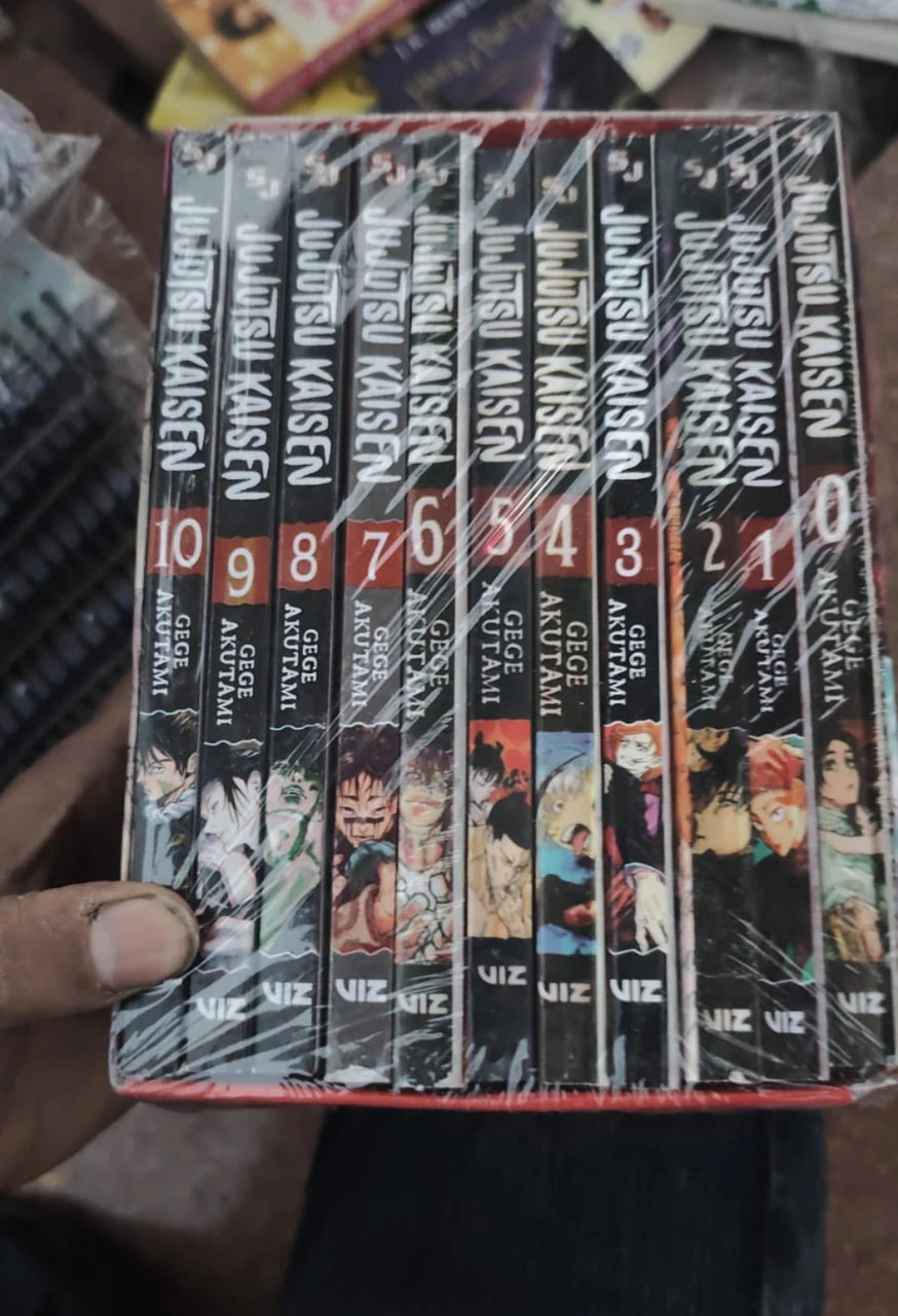 Jujutsu Kaisen Manga Book Set Vol. 0–10 by Gege Akutami | Complete English Paperback Collection