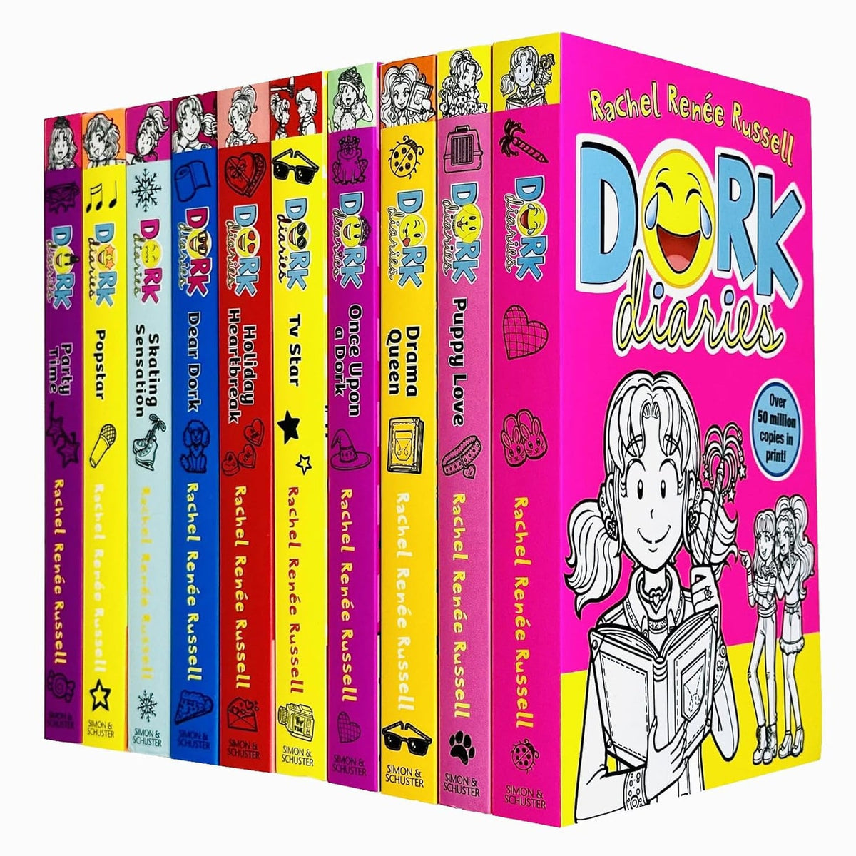 Cover of Dork Diaries Boxed Set (1-10) by Rachel Renee Russell