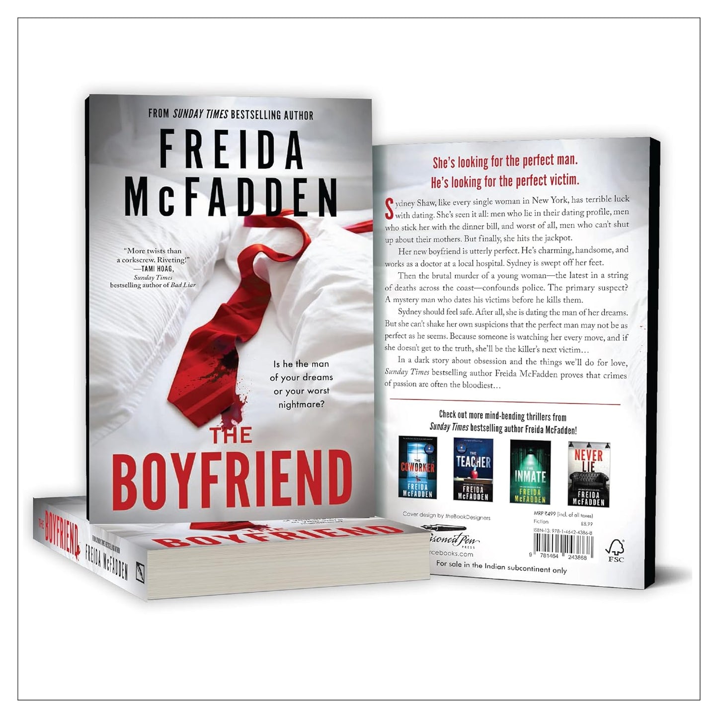 The Boyfriend by Freida McFadden | #1 Bestselling Psychological Thriller Novel | Paperback