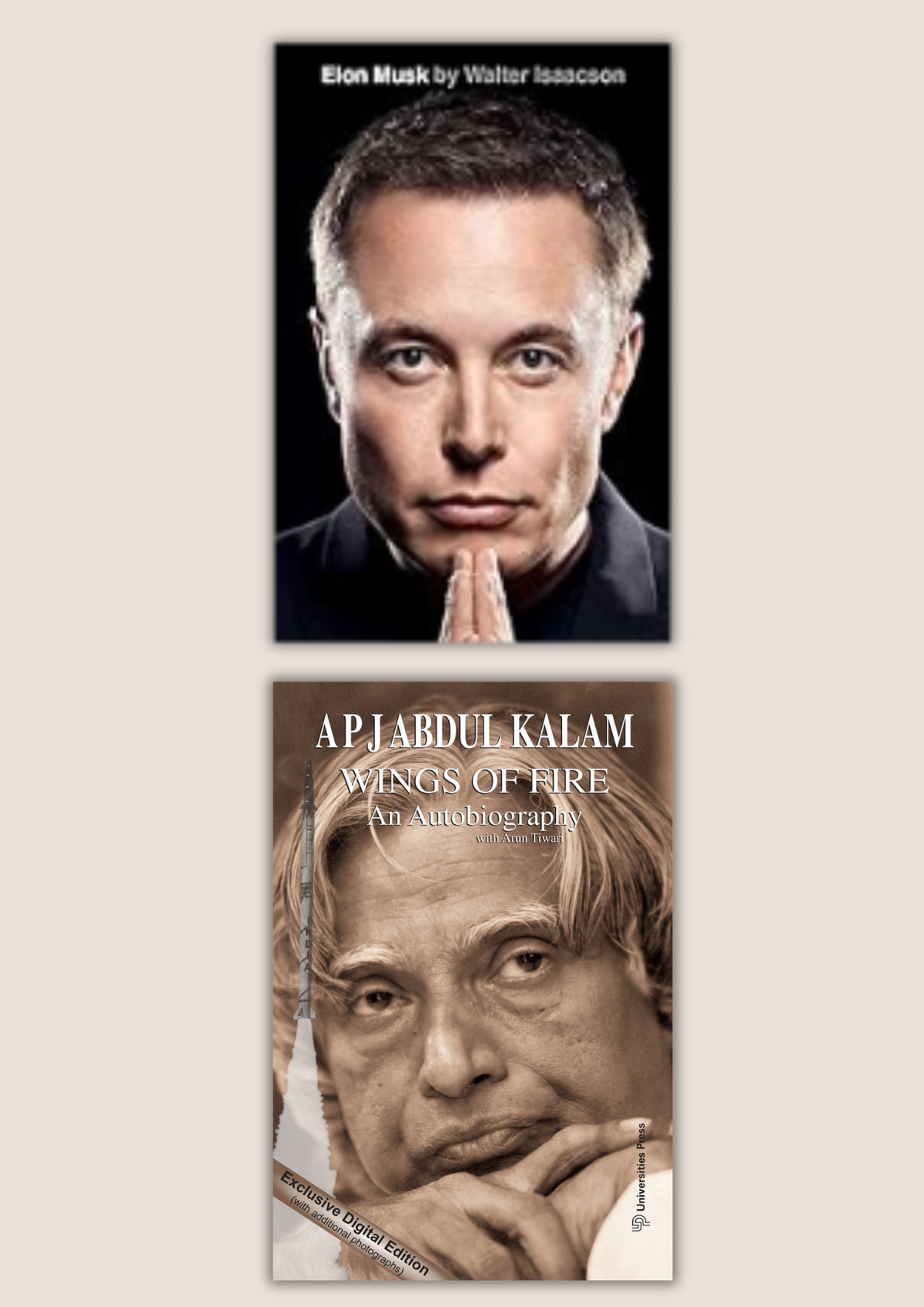 Cover of Combo Elon Musk (HARDCOVER) and Wings of Fire