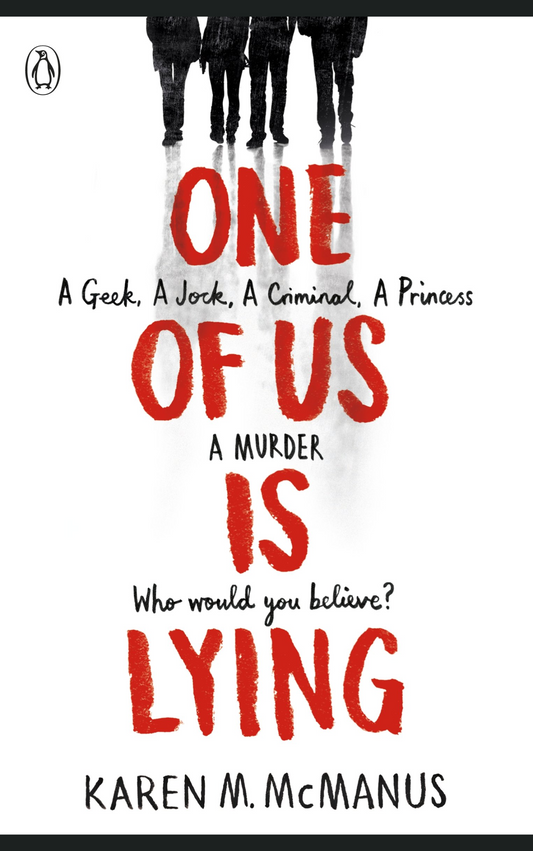 One of Us Is Lying by Karen M. McManus | YA Mystery Thriller Novel | Paperback