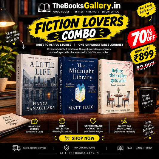 Cover of Fiction Lovers Combo – A Little Life + The Midnight Library + Before the Coffee Gets Cold | 3 Books Set
