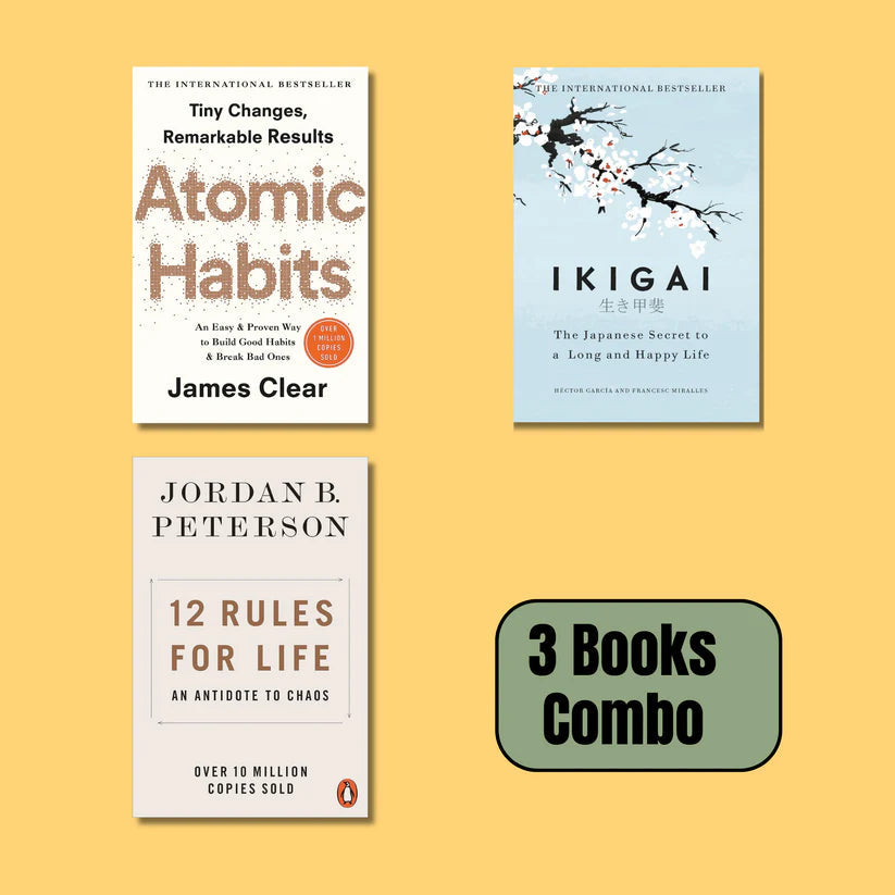 [Combo] Atomic Habit-Ikigai-12 Rules for Life (Paperback)