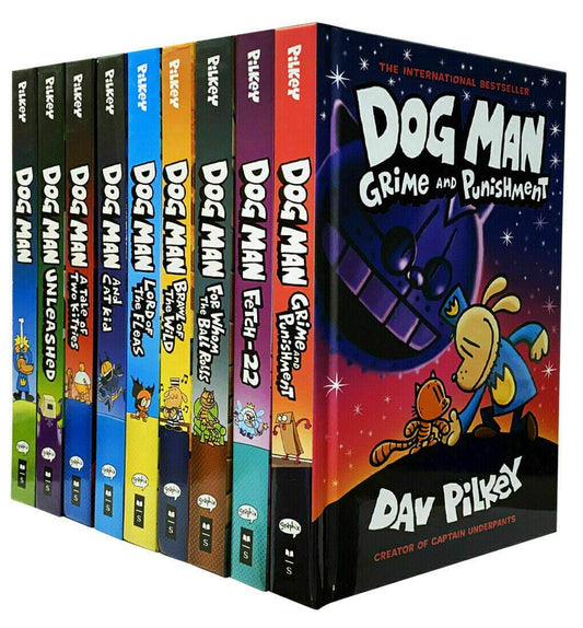 Dog Man Box Set (Books 1–10) by Dav Pilkey | Complete Paperback Graphic Novel Collection