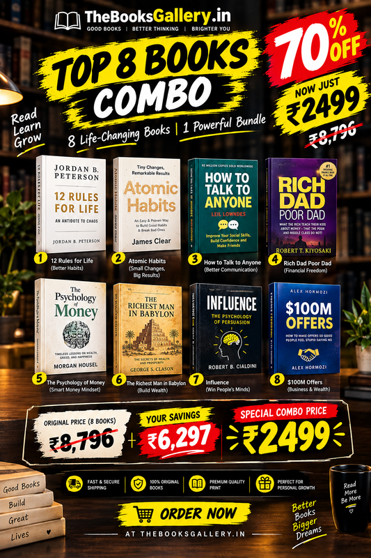 Cover of Top 8 Book Combo – Self Improvement, Money & Trading Books | 70% OFF