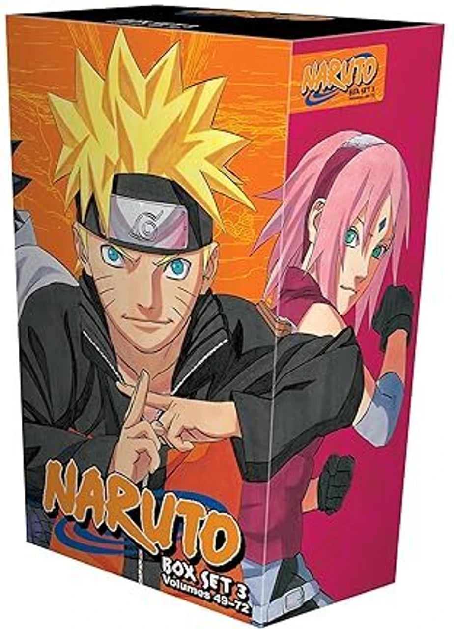 Cover of Naruto Boxed Set 3 (Volume 49-72) By Masashi Kishimoto (Paperback)