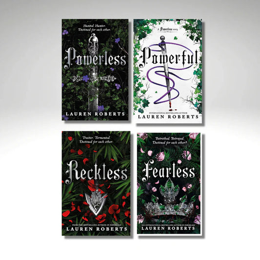 Powerless Series (4 Books) by Lauren Roberts | Complete Fantasy Romance Paperback Box Set