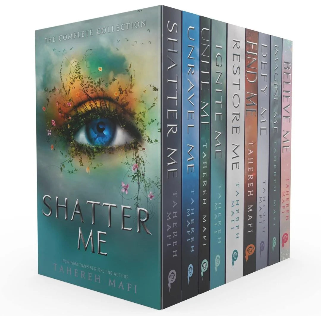 Shatter Me Box Set (9 Books) by Tahereh Mafi | Complete YA Dystopian Fantasy Romance Collection | Paperback